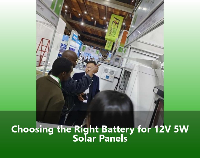 Choosing the Right Battery for 12V 5W Solar Panels